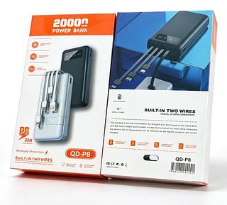 Carregador Portátil grande 20000mah Turbo 22,5W PD carregamento ultrarrápido