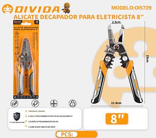 ALICATE DECAPADOR PARA ELETRICISTA 8"
