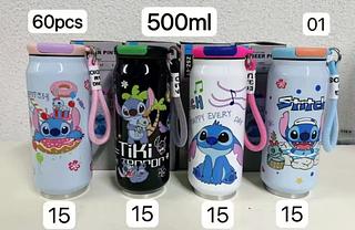 Garrafa Térmica Stitch Estilo Lata 500ml Tem 5Cor