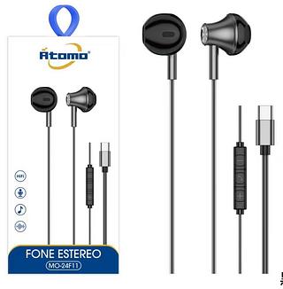 Fone de Ouvido Estéreo com Microfone Tipo C