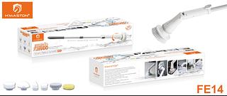 ￼Purificador Giratório Elétrico Jinfucha , De Chuveiro , Escova De Limpeza Sem Fio , 7 Cabeças De Substituíveis E Rodo , —HMASTON