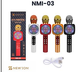 microphone blutooth som usb cartao KTV-HT-008