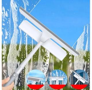 RODO LIMPADOR 3 EM 1 Alumínio para Limpeza 80cm-Rodo de Janela Vidro Multifuncional prático de usar