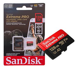 Cartão Microsdxc 128gb Sandisk Extreme Pro Uhs-i V30 U3 A2