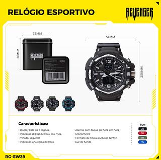 Relogio Masculino Esportivo Militar Digital Led Prova D'água com caxia-KNUP