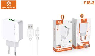 CARREGADOR HMASTON QUALIDADE 4.1A 2usb para typec