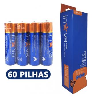 Pilha AA Inova Prime Caixa Com 60 Unidades