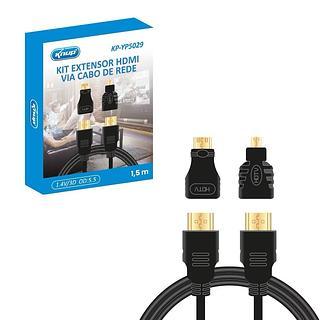 ￼Kit Extendores Hdmi 3 Em 1 Mini Em Micro Hdmi