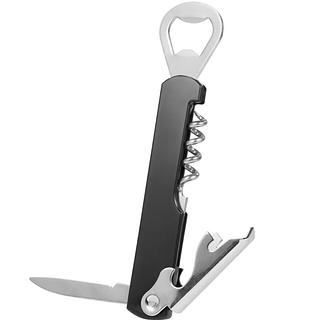 ￼Saca-Rolhas/Abridor de Garrafas Brinox Acessórios de Vinho Preto