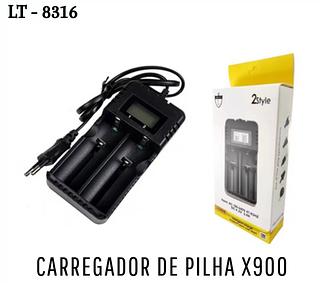 Carregador Digital Duplo Regulavel Bateria 26650 18650 14500 16340 Bivolt