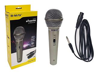 Microfone Profissional Le-701 Cabo P10 De Mão Com Fio 2M