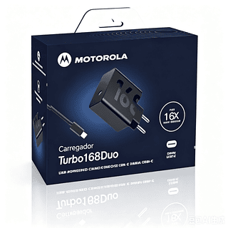 carrecador motorola saida tyoe-c cabo type-c turbo 168w qualidade