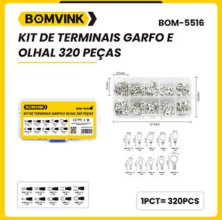 KIT DE TERMINAIS GARFO E OLHAL 320 PEÇAS