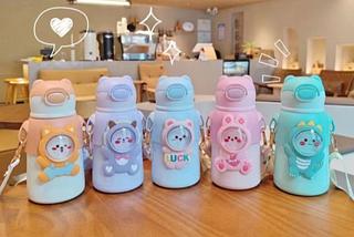 -copo de água infantil com alça com palha 500ml bm-p1330