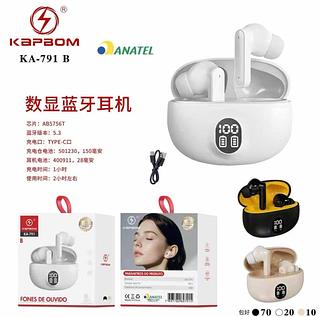 Fone De Ouvido Tws Sem Fio Bluetooth 5.4 Fones True Wireless Earphones