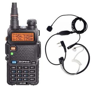 Radio Ht Dual Band(uhf+vhf) Baofeng Uv-5r + Laringofone Ptt