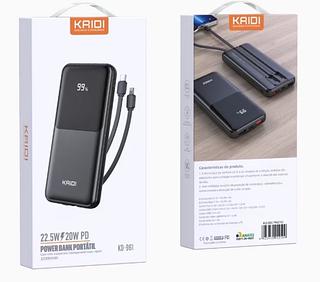 Power Bank KD-961 10000mah Mah Carregador Portatil Carregamento Rápido Multiplas Saídas