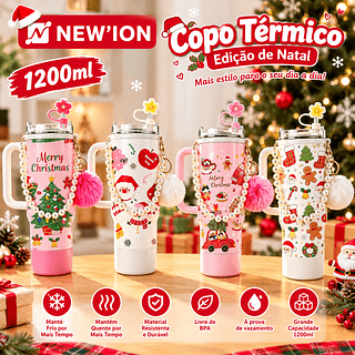 Copo Térmico Natal 1200ml