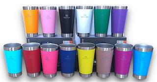 Copo 473ml Termico Aço Inox Com Tampa E Abridor com marca stanley
