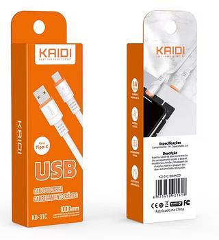 Cabo Carregador Usb Celular type-c Turbo Rápido