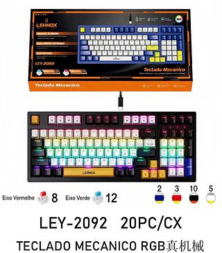 ￼Teclado Mecânico original ，Switch Rgb Usb Pc Ps4 Xbox LEY-2092