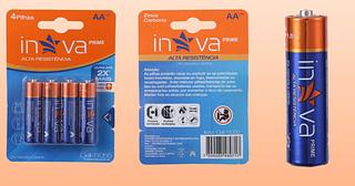 Pilha AA Palito 1.5v Alta Resistencia Inova cell-11055