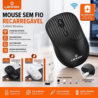 Mouse sem Fio Bluetooth 2.4 Wireless 10 Metros