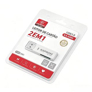 Leitor de Cartão USB 3.0 2 em 1 Alta Velocidade SD/TF Portátil Plug and Play para PC Notebook Câmera