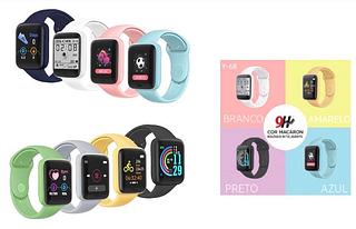 Relogio Inteligente D20 Bluetooth colorido Macaron