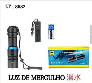Lanterna Para Mergulho Camping Led Recarregavel Superpotente