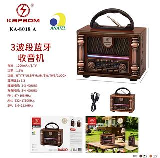 Radio Retrô Vintage Fm Am Sd Usb Antigo Bivolt bluetooth