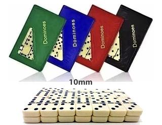 Dominó Profissional De Osso - Estojo Com 28 Peças Dominó 8mm