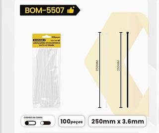 ABRACADEIRA BRANCA 3,6X250mm 100 UN ISSAM