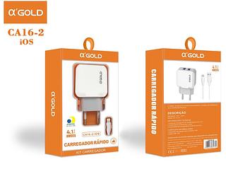 CARREGADOR HMASTON QUALIDADE 4.1A 2usb Para iphone
