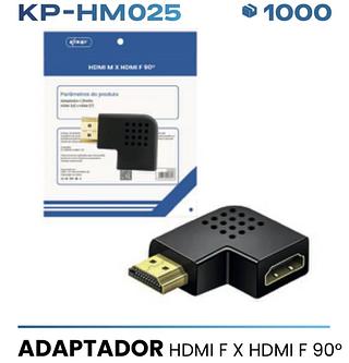 Adaptador Conector Hdmi 1.4 Macho Fêmea 90º Graus Em L