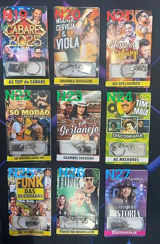 MINI pendriv materiais ferro com 600-1000musica