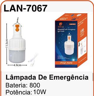 ￼Lâmpada LED USB Recarregável 10w Portátil Para Acampamento/Decoração Da Casa