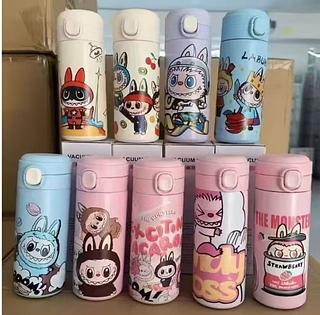 Copo LABUBU CRIANCA Térmico Grande Capacidade 400ml Inox Série Nezha