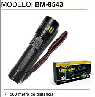 ￼Lanterna Super Led Holofote Ultra Potente Recarregavel 2000L—BMAX