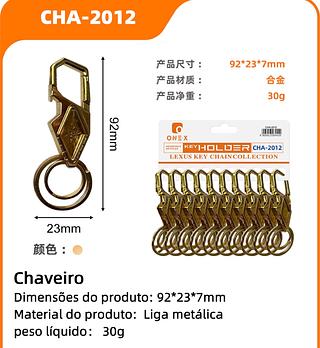 ￼Chaveiro Mosquetão Com Bussola pacote com 10pc