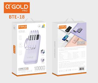 ￼Power Bank Carregador Portátil 10000mAh Com Suporte Com Cabo De Dados BTE-18