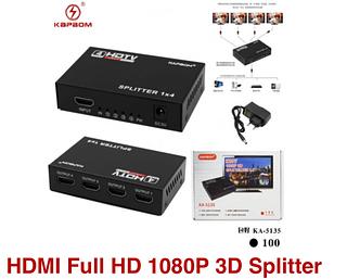 Duplicador Splitter Cabo Hdmi 1x4 Divisor Full Hd 1080p 1.4 3d Hub