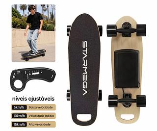 Skate Elétrico VYRON 25V 4000mAh Até 15km/h com Controle Remoto e Rodas Profissionais，Ate 60KG