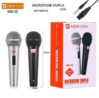 Kit Com dois Microfone Profissional • 2 Cabo P10 para XRL • Cabo: 2.5m