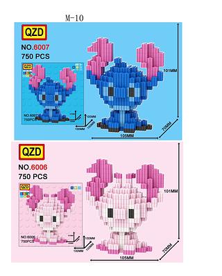 MINNIE BLOCOS DE MONTAR COM 750PECAS .BLOCOS DE CONSTRUÇÃO