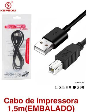 Cabo Usb 2.0 Impressora Universal GROSO。kap-v06