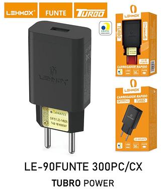 Fonte carregador rapido turbo 4.0 saida 30w Lehmox