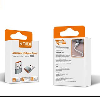 Adaptador Usb Tipo C Macho Para Usb Fêmea Otg Computador Cel