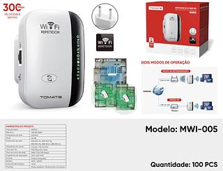 ￼Novo Repetidor WiFi Wireless 300Mbps 2.4G Roteador Extensor de Sinal Wi-Fi Amplificador de Sinal Adaptador de Rede
