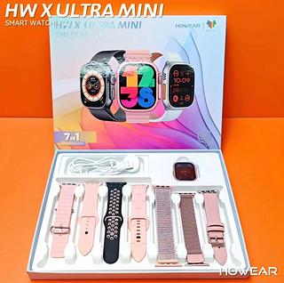 Relógio Smartwatch Hw X Ultra Mini Howear Esport 7 Pulseiras